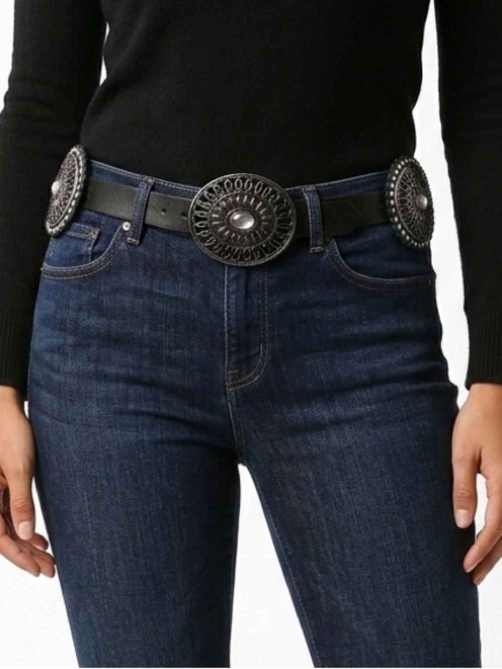 BOHO CrystalβStud MedallionβBelt